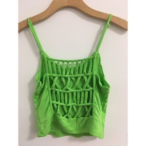 Cut out back green tank
